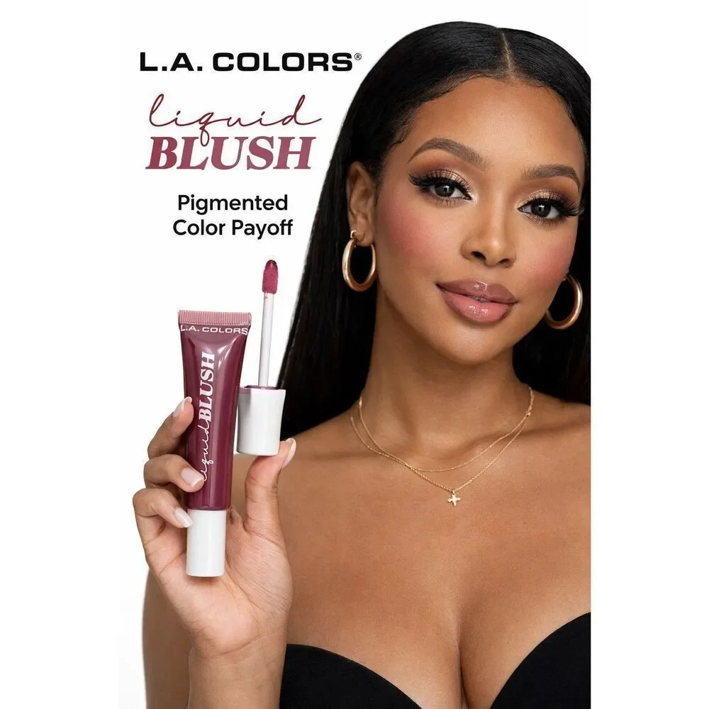 LA Colors Liquid Blush Grazie Deep Mauve Rose Dewy Pigmented Cream Blush NIP